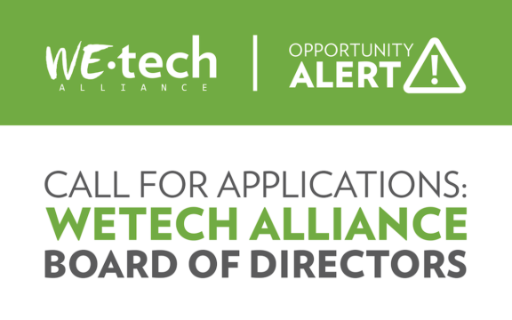 Call for Applications: WEtech Alliance Board of Directors
