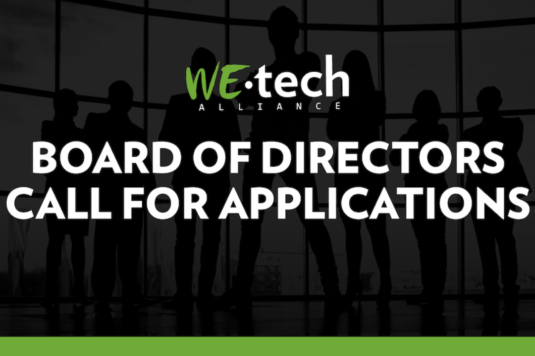 Call for Applications: WEtech Alliance Board of Directors 2023