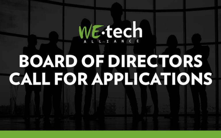Call for Applications: WEtech Alliance Board of Directors 2023