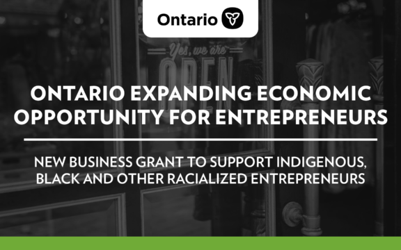 Ontario Expanding Economic Opportunity for Entrepreneurs