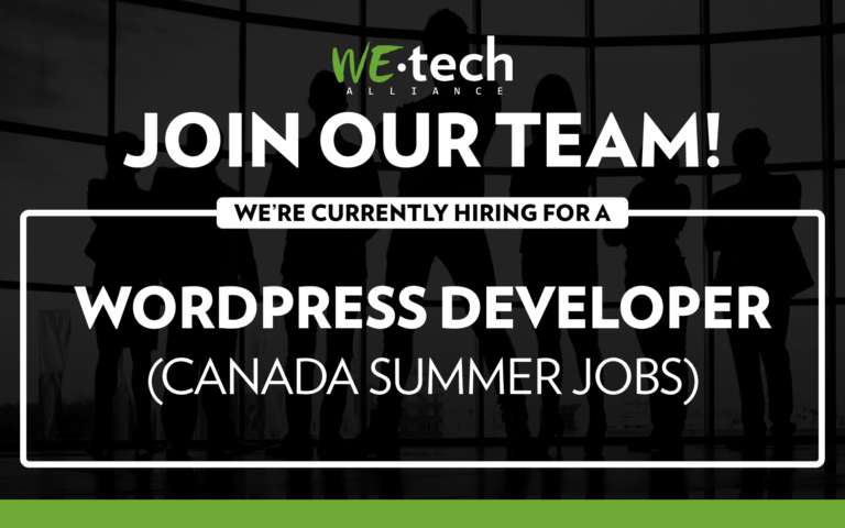 NOW HIRING: WordPress Developer (Canada Summer Jobs)