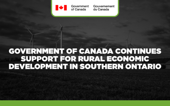 Government of Canada continues support for rural economic development in southern Ontario