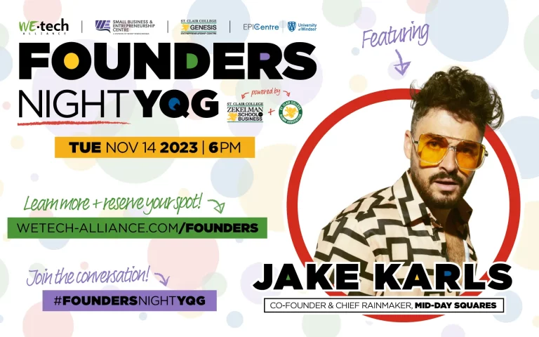 Founders Night YQG to Celebrate Thriving Community of Entrepreneurs