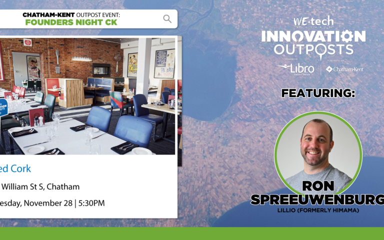 Blenheim Native and Tech Entrepreneur Returns to Chatham-Kent for Founders Night CK