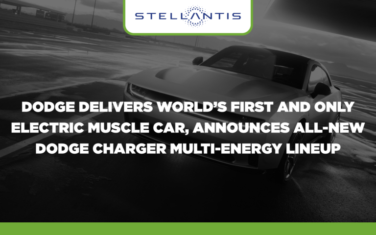 Dodge Delivers World’s First and Only Electric Muscle Car, Announces All-new Dodge Charger Multi-energy Lineup