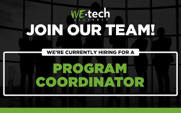 WEtech is Hiring! Program Coordinator
