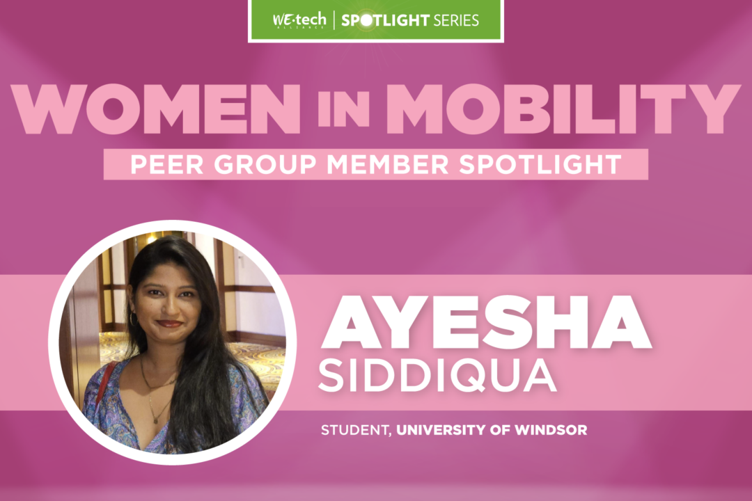 Women in Mobility Spotlight: Ayesha Siddiqua