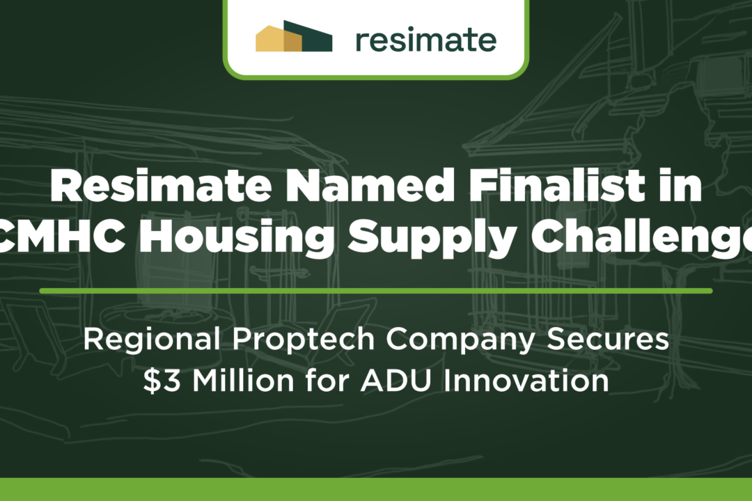 Resimate Named Finalist in CMHC Housing Supply Challenge