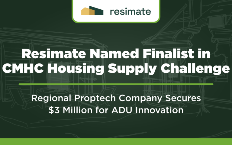Resimate Named Finalist in CMHC Housing Supply Challenge