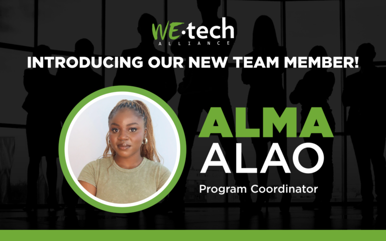 WEtech Welcomes Alma Alao to the Team