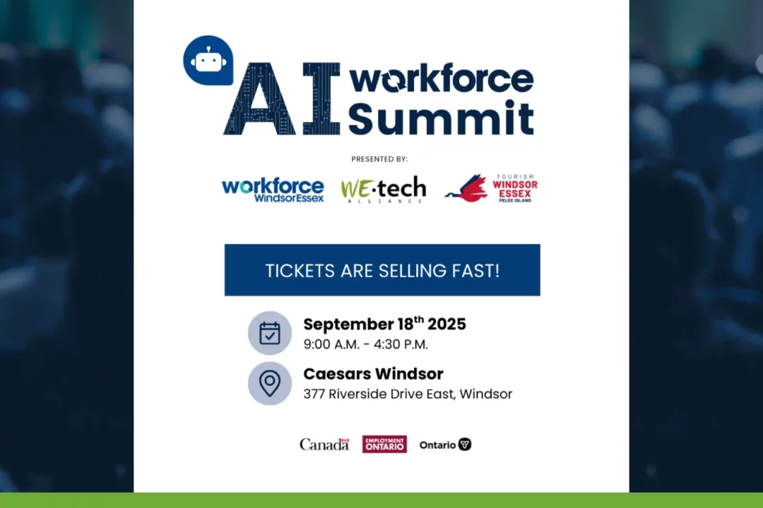 AI Workforce Summit Coming to Windsor to Help Prepare for the Future of Work