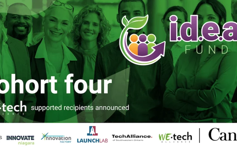 WEtech Alliance provides 12 companies with up to $240,000 through Cohort 4 of Government of Canada-funded i.d.e.a. Fund™