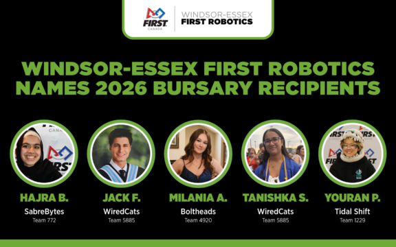 Windsor-Essex FIRST Robotics Names 2026 Bursary Recipients