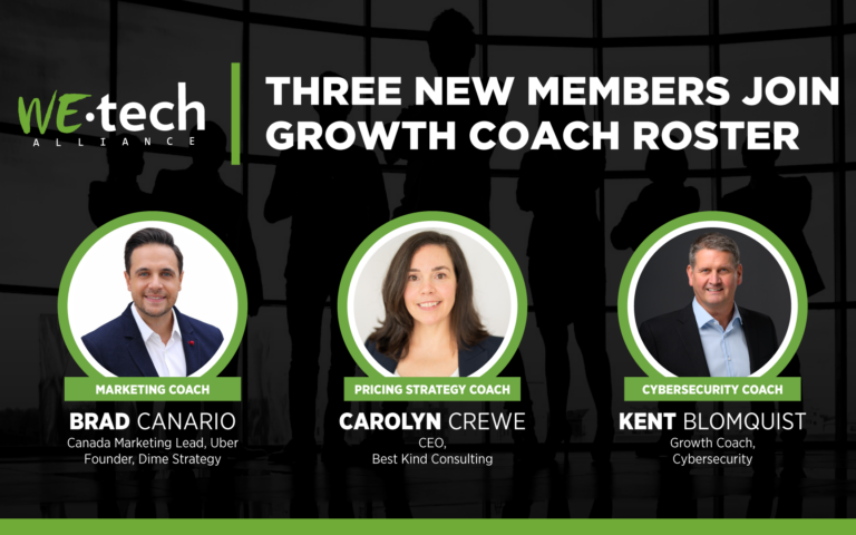 WEtech Alliance Welcomes Three New Members to Growth Coach Roster